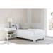 David Francis Furniture Chippendale Standard Bed Wood/Wicker/Rattan in White | 60 H x 42 W x 78.5 D in | Wayfair B4035BED-T-S101