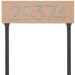 Montague Metal Products Inc. Floating 1-Line Lawn Address Sign Metal in Brown | 6 H x 19.75 W x 1 D in | Wayfair HMP-045-L-T-S