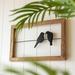 Gracie Oaks Love Birds an a Wire Wall Décor Metal in Black/Brown/Gray | 12 H x 18 W x 1.25 D in | Wayfair 70382BCD6A8D4E6195C82A4FB6664E5E