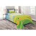 East Urban Home Puppy Microfiber Farmhouse/Country Coverlet/Bedspread Set Microfiber in Yellow | Twin Bedspread + 1 Sham | Wayfair