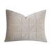 Eastern Accents Nova by De Medici Quilted Velvet Sham Polyester in White | 20 H x 27 W x 0.6 D in | Wayfair 7W-STN-43-IV