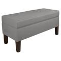 Skyline Furniture Annette Upholstered Storage Bench Linen in Brown | 20 H x 39 W x 19 D in | Wayfair 848LNNGR