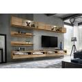 Orren Ellis Bergenia Floating Entertainment Center for TVs up to 70" Wood in Brown | Wayfair 92050323566F471699E0AAF7F0606C65