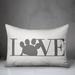 Red Barrel Studio® Riccio Love Paw Print Lumbar Pillow Polyester/Polyfill blend | 14 H x 20 W x 1.5 D in | Wayfair 23AEEDF0664C40BF8005CA2E1B9FCB34