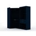 Mulberry Open 2 Sectional Modern Corner Wardrobe Closet with 2 Drawers- Set of 2 in Tatiana Midnight Blue - Manhattan Comfort 110GMC4