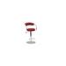 Orren Ellis Hein Swivel Adjustable Height Stool Upholste/Leather/Metal in Red | 21 W x 19 D in | Wayfair 76E7FD5F67164C35AAEDF958CFA90CC5