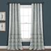 Vintage Stripe Yarn Dyed Cotton Window Curtain Panels Denim Blue 40X84 Set - Lush Decor 16T004533