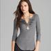 Free People Tops | Free People Battalion Henley Top | Color: Gray | Size: S