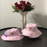 Disney Other | Disney Junior / Hats Set Of 2 | Color: Pink/White | Size: Osg