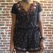 Free People Other | Free People Embroidered Romper Size S | Color: Black | Size: S