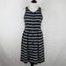 J. Crew Dresses | J. Crew Stripe Anchor Button Cotton Knit | Color: Blue/White | Size: S