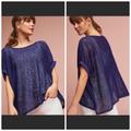 Anthropologie Tops | Akemi & Kin | Anthro Blue Britton Lace Top | Color: Blue/Purple | Size: S