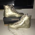 Converse Shoes | Converse Light Gold Metallic High Top | Color: Gold | Size: 7
