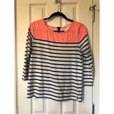 J. Crew Tops | Jcrew Boat Striped Tee | Color: Blue/Pink | Size: M