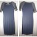 Lularoe Dresses | Lularoe Women's Xxs Blue Gray Dress | Color: Blue/Gray | Size: Xxs