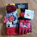 Disney Accessories | Minnie Mouse 3m Thinsulate Glove Set | Color: Black/Red | Size: Girls Small