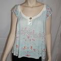 Free People Tops | Free People Babydoll Top- Small/Petite -Fits M\L | Color: Blue | Size: M