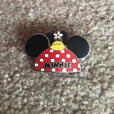 Disney Other | Disney Pin - Minnie Mouse Hat | Color: Red | Size: Os