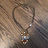 Anthropologie Jewelry | Anthropologie Necklace | Color: Blue/Orange/Silver | Size: Os