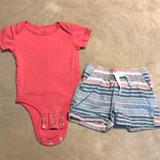 Disney Matching Sets | Baby Boy Cool Summer Outfit | Color: Red/Pink | Size: 3mb