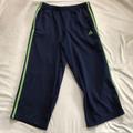 Adidas Pants & Jumpsuits | Adidas Warm Up Capris | Color: Blue/Green | Size: S