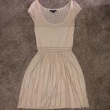 American Eagle Outfitters Dresses | Aeo Cream Sweater Dress | Color: Cream | Size: Xxs