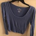 American Eagle Outfitters Tops | Blue Long Sleeve | Color: Blue | Size: S
