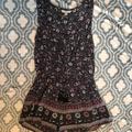 American Eagle Outfitters Pants & Jumpsuits | Ae Floral Romper Size M | Color: Gray/Pink | Size: M