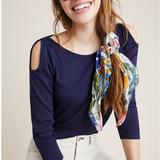 Anthropologie Tops | Anthropologie Ribbed Top | Color: Blue | Size: Xl