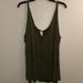 Free People Tops | (Army Green) Free People Twisted Strap Tank (See | Color: Green | Size: M