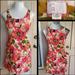 Anthropologie Dresses | 00 Women Anthropologie Postmark Floral Linen Dress | Color: Pink/Red | Size: 00