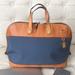 Dooney & Bourke Bags | 1 Day Sale! Dooney & Bourque Vintage Leather/Canvas Tote | Color: Blue/Orange | Size: 17 X 14 X 9