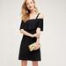 Anthropologie Dresses | Anthropologie Maeve Rory Open Shoulder Dress Ruffl | Color: Black | Size: S