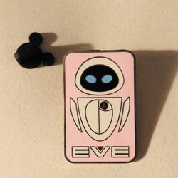 Disney Accessories | Disney Pin Eve Walle Pink Robot Blue Eye Authentic | Color: Pink/White | Size: 2”