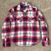 American Eagle Outfitters Tops | American Eagle Flannel | Color: Pink/White | Size: M