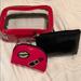 Victoria's Secret Bags | 3 Victoria Secret Cosmetic Bags | Color: Black/Red | Size: Os