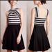 Anthropologie Dresses | Maeve Crosswise Flare Dress | Color: Black/White | Size: 10