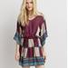 American Eagle Outfitters Dresses | American Eagle Outfitters | Patchwork Boho Dress | Color: Blue/Purple | Size: M