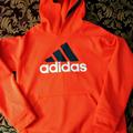 Adidas Shirts | Adidas Orange Hoodie | Color: Orange | Size: 10/12