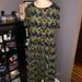 Lularoe Dresses | Euc Lularoe Amelia 2xl Chevron Dress | Color: Gold/Green | Size: 2x