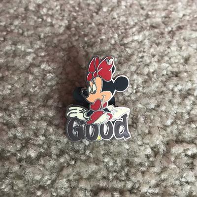 Disney Other | Disney Pin - Minnie Mouse Hidden Mickey | Color: Black | Size: Os