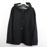 Nike Shirts | 90s Nike Mens 2xl Swoosh Logo Hooded Sweatshirt | Color: Black/White | Size: Xxl