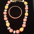 J. Crew Jewelry | J. Crew Necklace And Bangle | Color: Tan | Size: Os