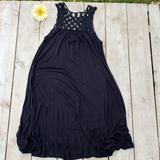 Anthropologie Dresses | Anthropologies Maeve Crocheted Maxi | Color: Black | Size: M