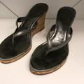 Coach Shoes | Coach Wedge Sandals | Color: Gray/Silver | Size: 7.5