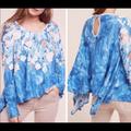 Anthropologie Tops | Anthropologie Meadow Rue Top | Color: Blue | Size: S