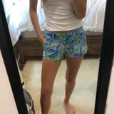 Lilly Pulitzer Shorts | Blue And Green Lily Pulitzer Shorts | Color: Blue/Green | Size: 00