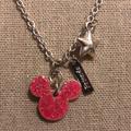 Disney Accessories | !!Negotiable!! Mickey Mouse Necklace | Color: Black/Brown | Size: 20" Long