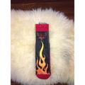 Disney Accessories | *Rare* New! Disneyland Cars Land Flame Socks | Color: Black/Red | Size: Os