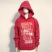 American Eagle Outfitters Tops | Aeo American Eagle Hoodie Nyc 5 Borough Sweatshirt | Color: Red/White | Size: L